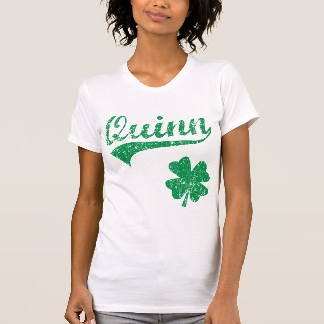 T-shirt Shamrock d'Irlandais de Quinn (Devant)