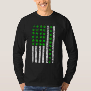 T-shirt Shamrock du drapeau américain irlandais St Patrick