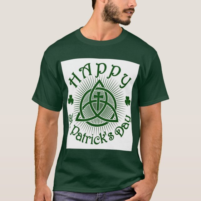 T-Shirt Shamrock Et Croix (Devant)