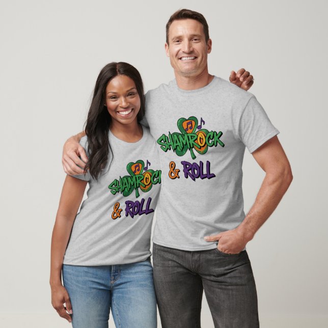 T-shirt Shamrock et Roll St. Patrick's Day (Unisexe)