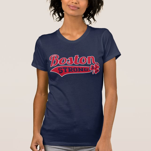 T-shirt Shamrock fort de stade de base-ball de Boston (Devant)