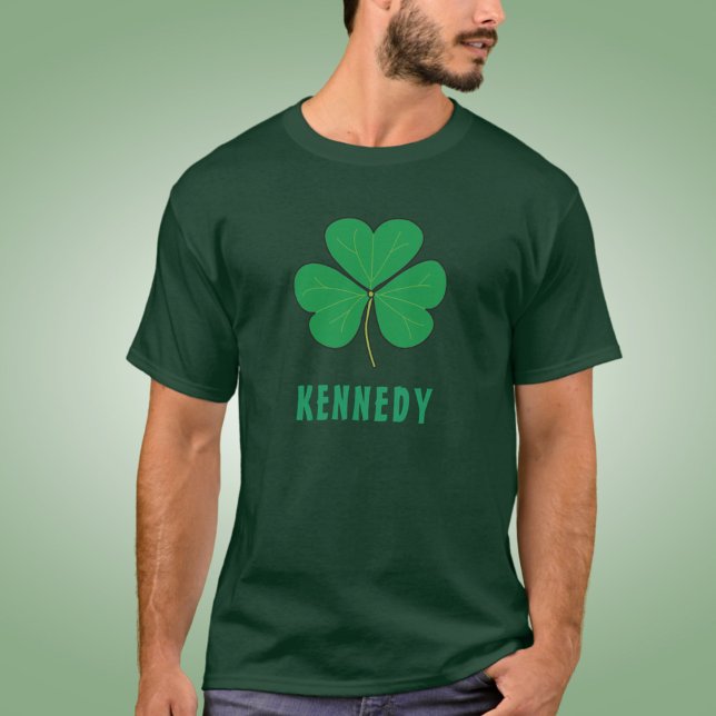 T-shirt Shamrock Green Clover Irlande Celtic Irish Nom (Créateur téléchargé)