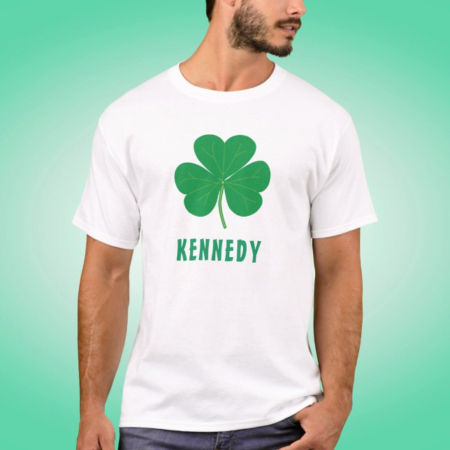 T-shirt Shamrock Green Clover Irlande Nom personnalisé irl (Créateur téléchargé)