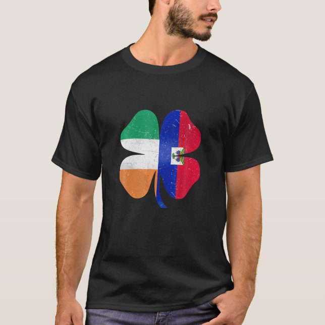 T-shirt Shamrock haïtien irlandais Haïti Irlande St. Patri (Devant)