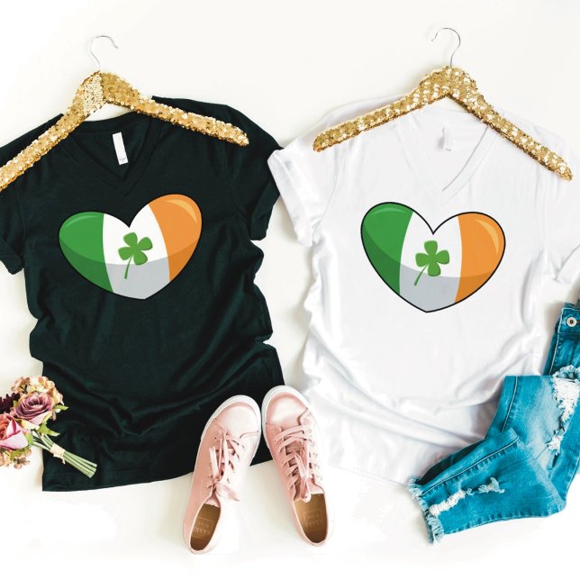 T-shirt Shamrock Heart Ireland (Créateur téléchargé)