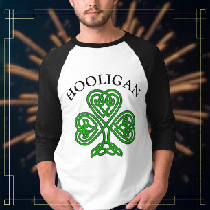 T-shirt Shamrock Hooligan Funny St. Patrick's Day