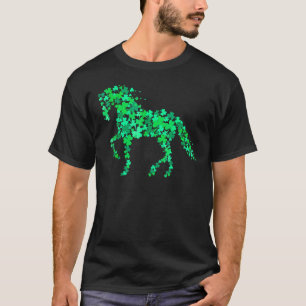 T-shirt Shamrock Horse St. Patricks Day Horseshoe