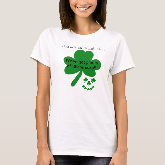 T-shirt Shamrock Humour irlandais (Devant)