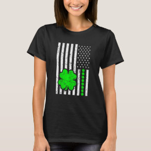 T-shirt Shamrock irlandais américain de Saint Jour de la S
