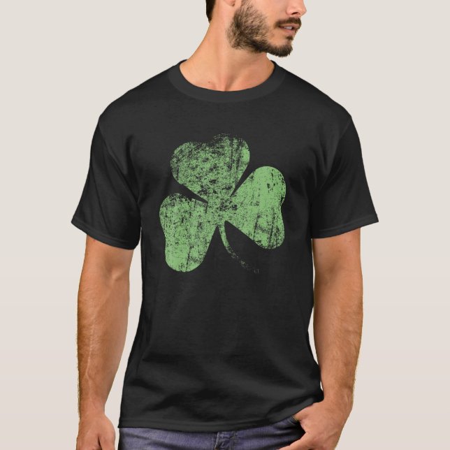 T-shirt Shamrock irlandais design Irlande emblème shamrock (Devant)