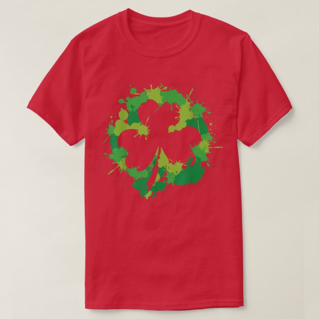 T-shirt Shamrock irlandais Green Clover St Patrick's Day G (Design devant)