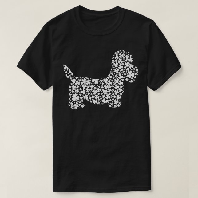 T-shirt Shamrock irlandais Leaf Bichon Frise Dog St patric (Design devant)