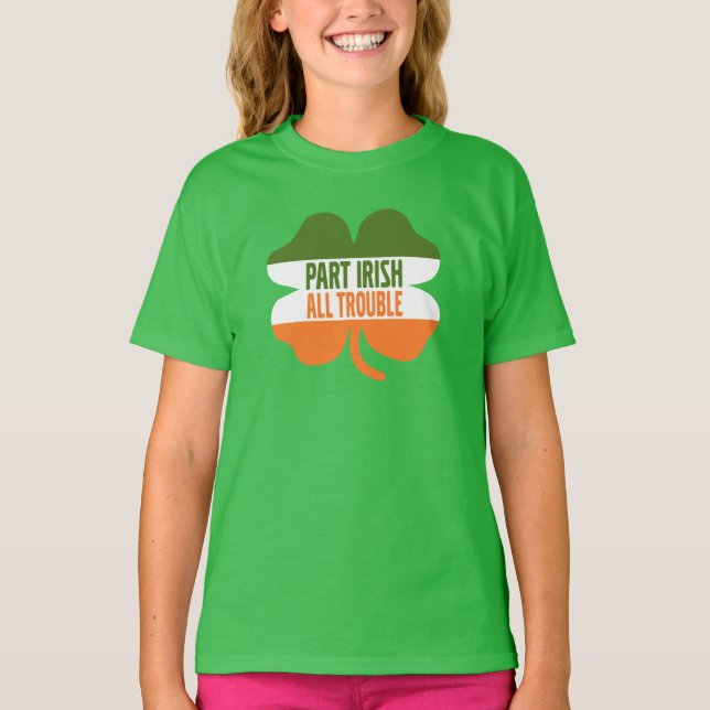 T-shirt shamrock Jour de la Saint Patrick - Partie irlanda (Devant)