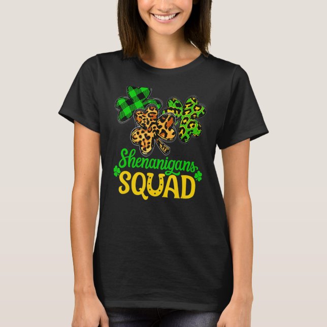 T-shirt Shamrock Jour de la Saint Patrick Shenanigans Squa (Devant)