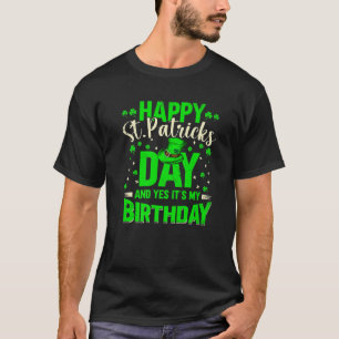 T-shirt Shamrock Joyeux Saint-Patricks Jour Et Oui C'Est M
