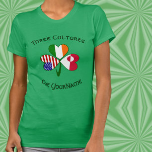 T-shirt Shamrock personnalisé pour femmes Allemagne Irland