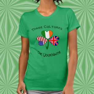 T-shirt shamrock personnalisé pour femmes Royaume-