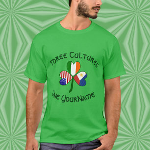 T-shirt Shamrock personnalisé pour hommes Philippines Irla