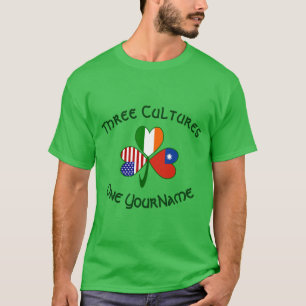 T-shirt shamrock personnalisé pour hommes Taïwan C