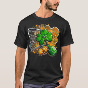 T-shirt Shamrock Pickleball Balls Irlande Drapeau Saint Pa