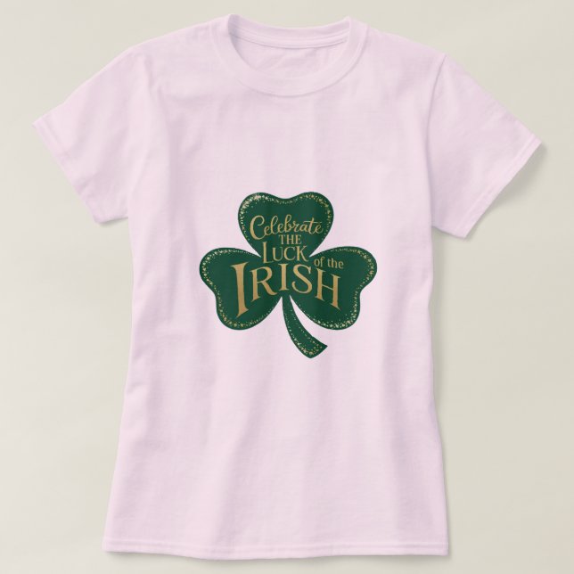 T-shirt Shamrock Shimmer (Design devant)