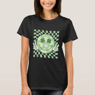 T-shirt Shamrock super Sourire Visage Jour de la Saint Pat