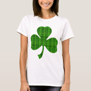 T-shirt Shamrock vert de plaid