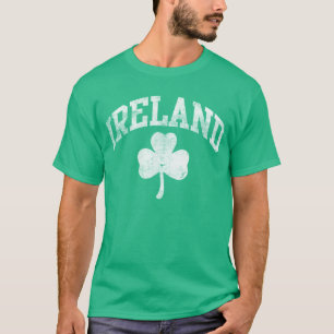T-shirt Shamrock vert et blanc frais de l'Irlande