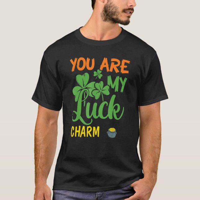 T-shirt Shamrock Vert St Patrick S Day Vous Êtes Ma Chance (Devant)
