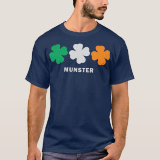 T-shirt Shamrock Vintage rétro du drapeau de l'Irlande Mun