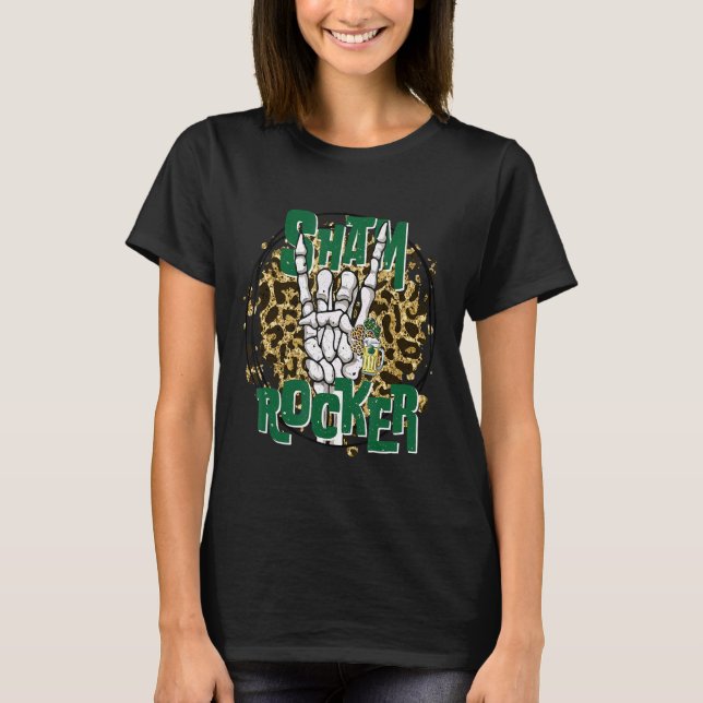 T-shirt Shamrocker Musique St Patrick's Day Femmes Hommes (Devant)