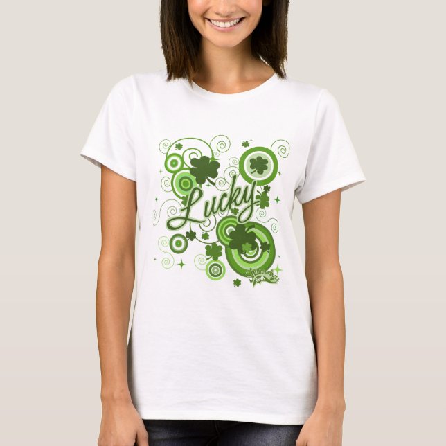 T-shirt Shamrocks chanceux (Devant)