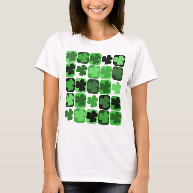 T-shirt Shamrocks de Patchwork (Devant)