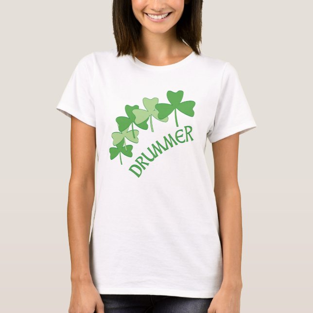 T-shirt Shamrocks du batteur (Devant)