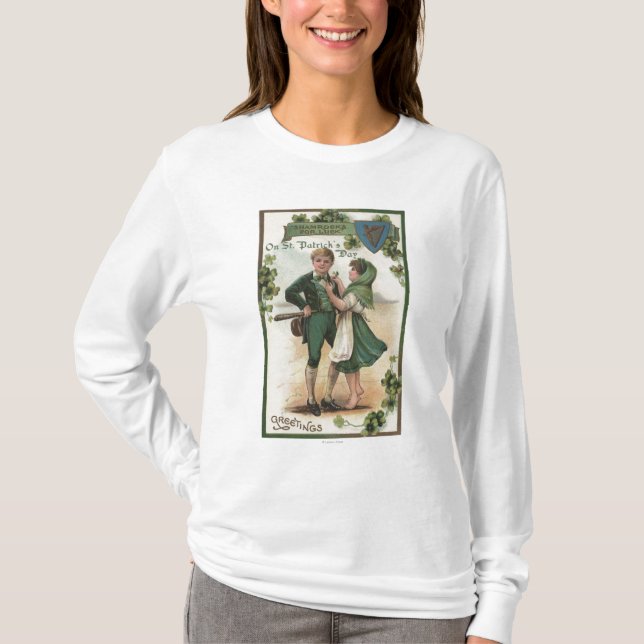 T-shirt Shamrocks pour la chance (Devant)
