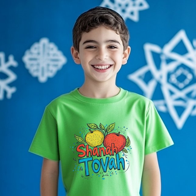 T-shirt 🍎 Shanah Tovah (🍎 Shanah Tovah T-Shirt for boys and girls)