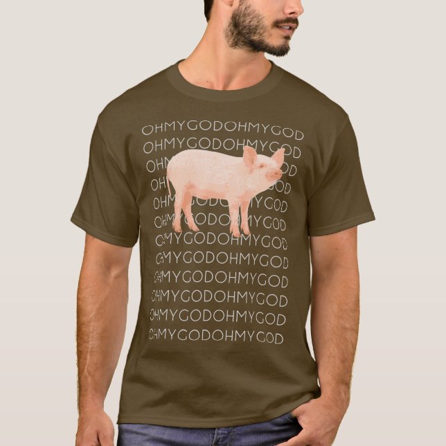 T-shirt Shane Dawson Oh My God Pig (Devant)