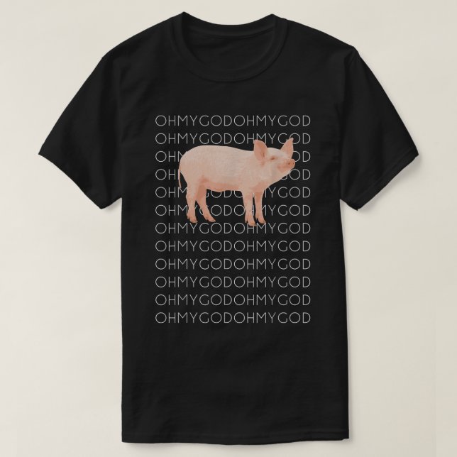 T-shirt Shane Dawson Oh My God Pig (Design devant)