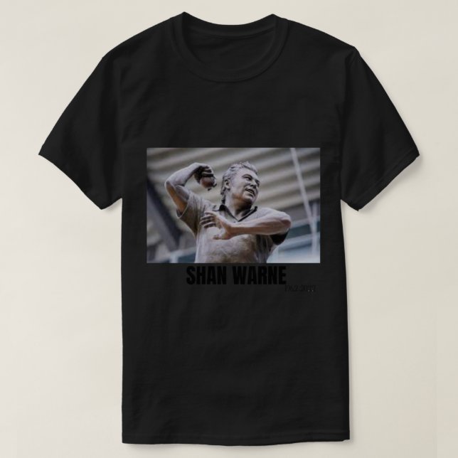 T-shirt Shane Warne (7) (Design devant)