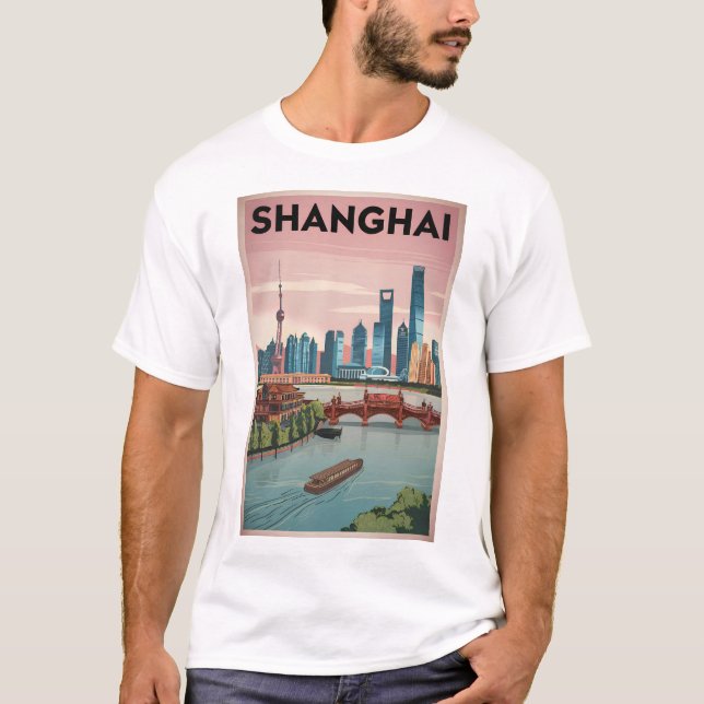 T-shirt Shanghai vintage (Devant)