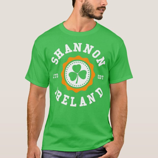 T-shirt SHANNON Irlande Irlandais Shamrock Irish Pride (Devant)
