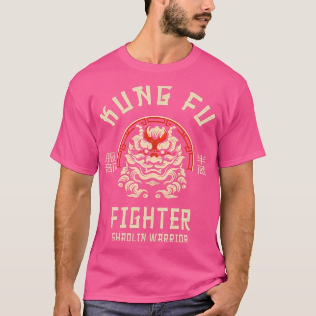 T-shirt Shaolin Warrior Kung Fu Fighter (Devant)