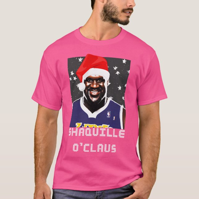 T-shirt Shaquille O'Claus. Funny Shaquille O'Neal Pour Ch (Devant)