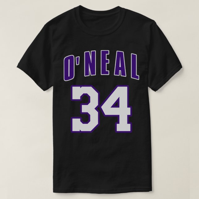T-shirt Shaquille ONeal Jersey Jaune (Design devant)