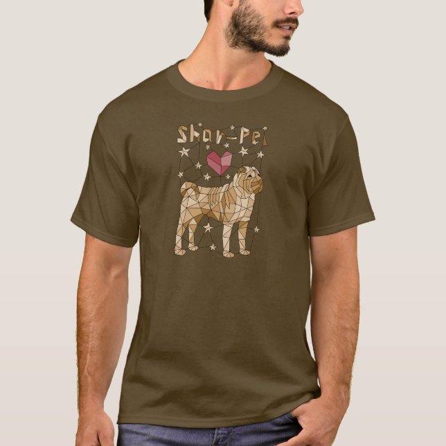 T-shirt Shar géométrique Pei (Devant)