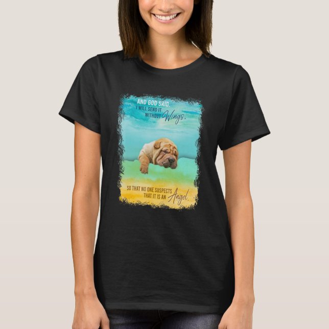 T-shirt Shar Pei Anniversaire Pour Enfants Ado Adulte Adul (Devant)