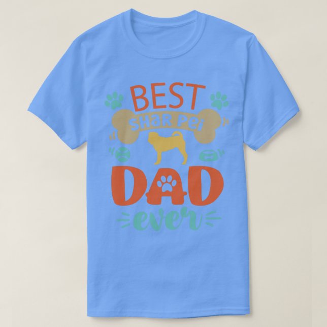 T-shirt Shar Pei Chien Papa (Design devant)