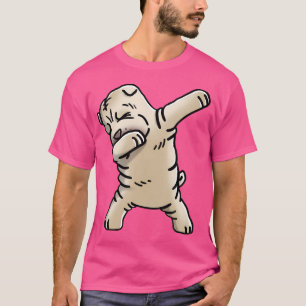 T-shirt Shar Pei crème faisant le dab, chien drôle faisant