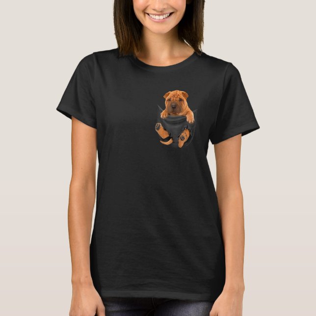 T-shirt Shar Pei Dans Votre Poche Pour Shar Pei (Devant)