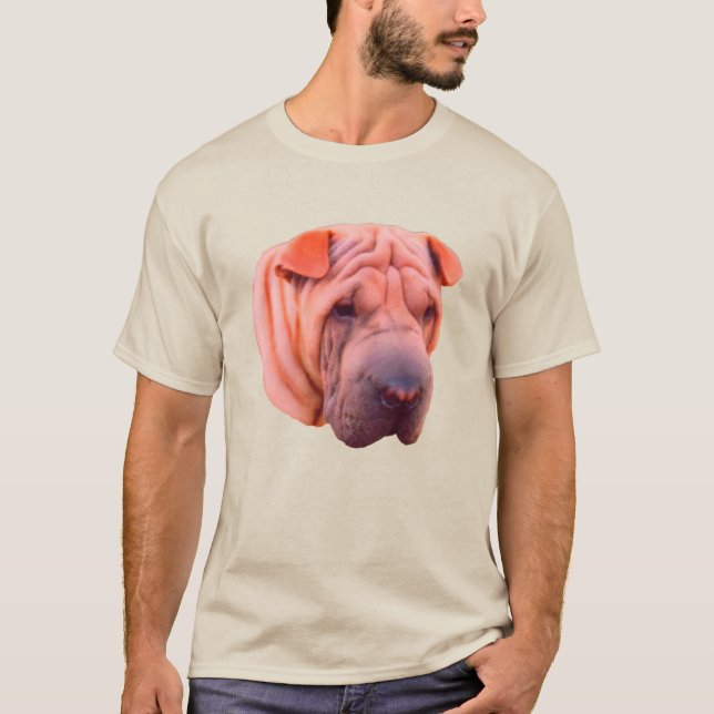 T-shirt Shar Pei Dog Face (Devant)